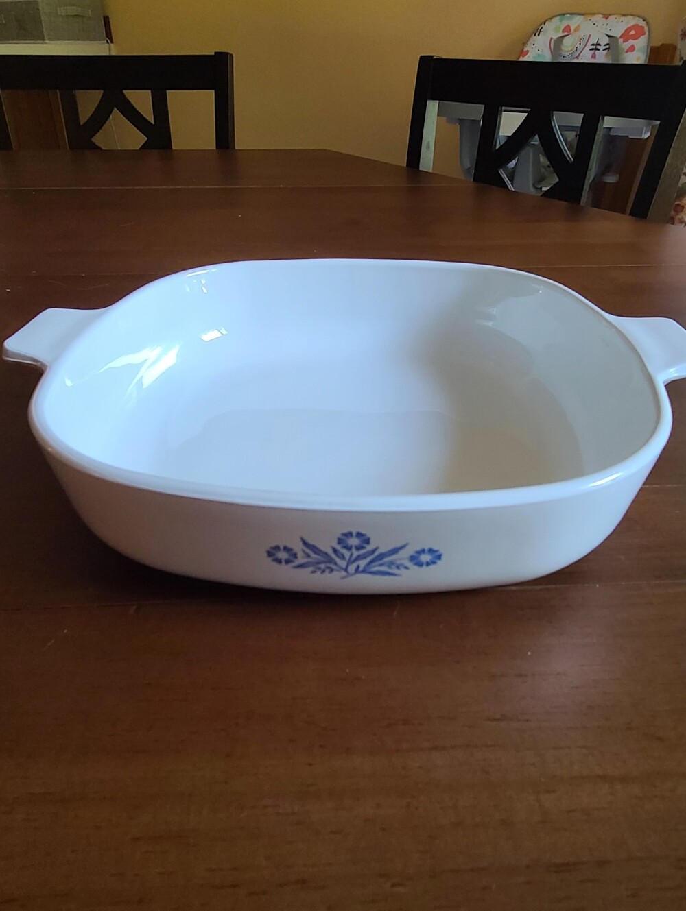 Vintage CorningWare Blue Cornflower 9" Square Baking Dish P-9-B (1969-1972)